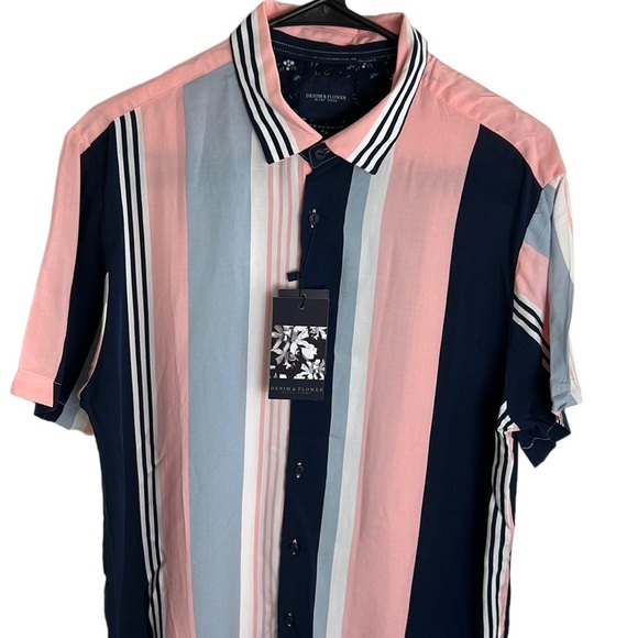 Denim & Flower Other - Denim & Flower Everyday Viscose Button Up Shirt Men’s Size M